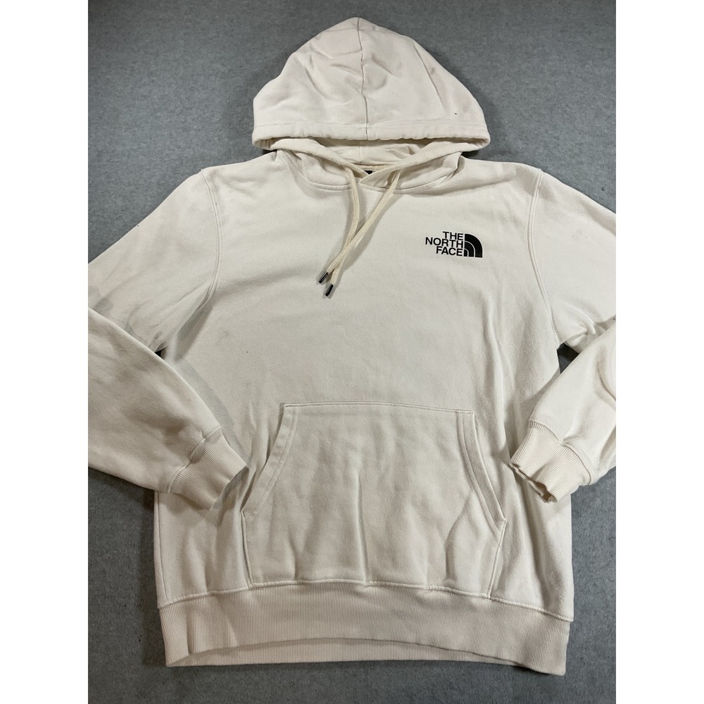 The North Face Mens Hoodie Off White Cream Never Stop Exploring Medium 2418